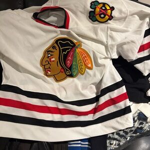 CCM White Jersey with Black and Red Accents